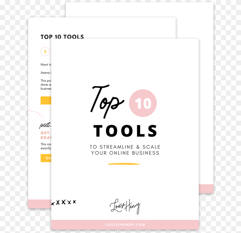 Top 10 Tools For Online Business Louise Henry, Advertisement, Poster, Page, Text Png