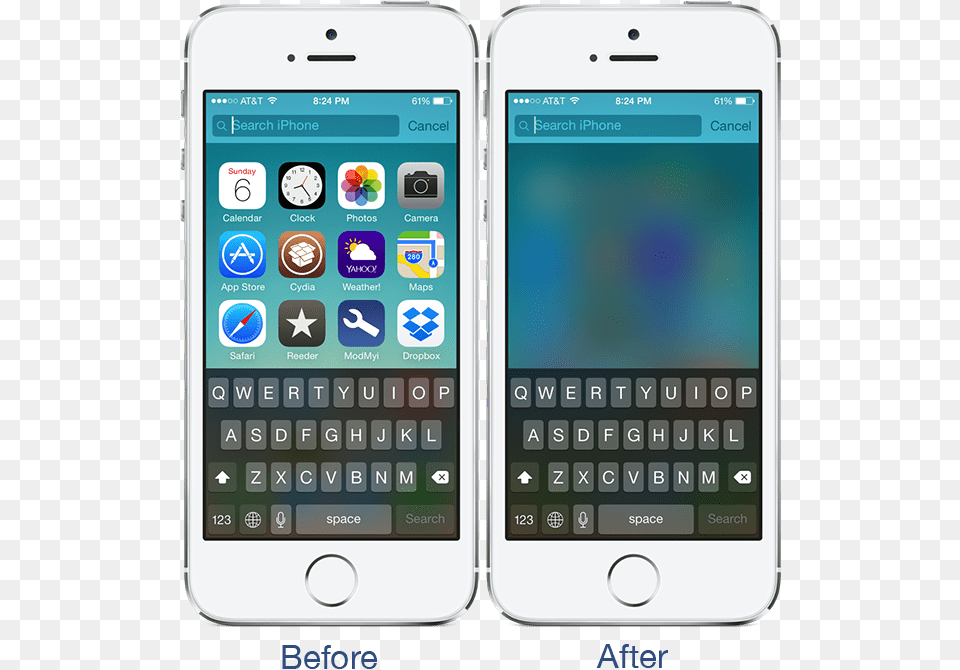 Top 30 Best Cydia Tweaks For Ios 7 To 712 Teclado Iphone Blur, Electronics, Mobile Phone, Phone, Text Free Png Download