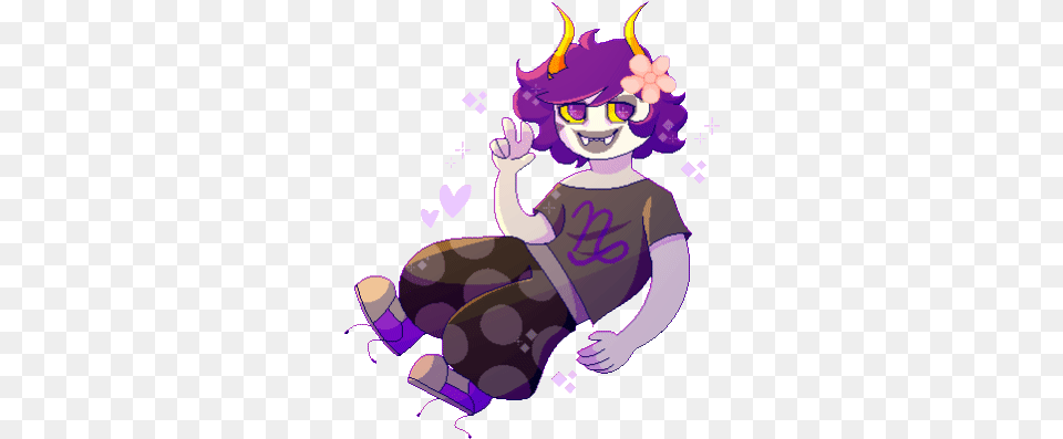 Top 30 Homestuck Transparent Gifs Fictional Character, Art, Publication, Graphics, Purple Free Png Download