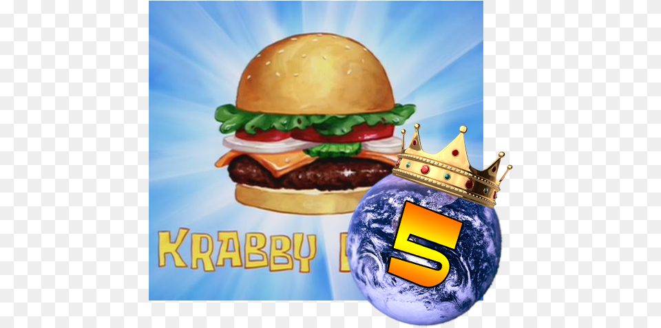 Top 5 Best Burger In Town Krabby Patty, Advertisement, Food, Poster Free Png Download