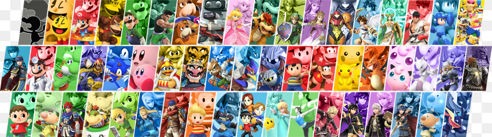 Top 5 Characters From The Super Smash Bros Franchise Super Smash Bros Banner, Art, Collage, Person, Face Free Transparent Png