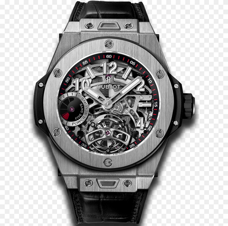 Top 5 Most Expensive Hublot Watches Hublot Big Bang Tourbillon Power Reserve 5 Days Titanium, Arm, Body Part, Person, Wristwatch Free Png Download