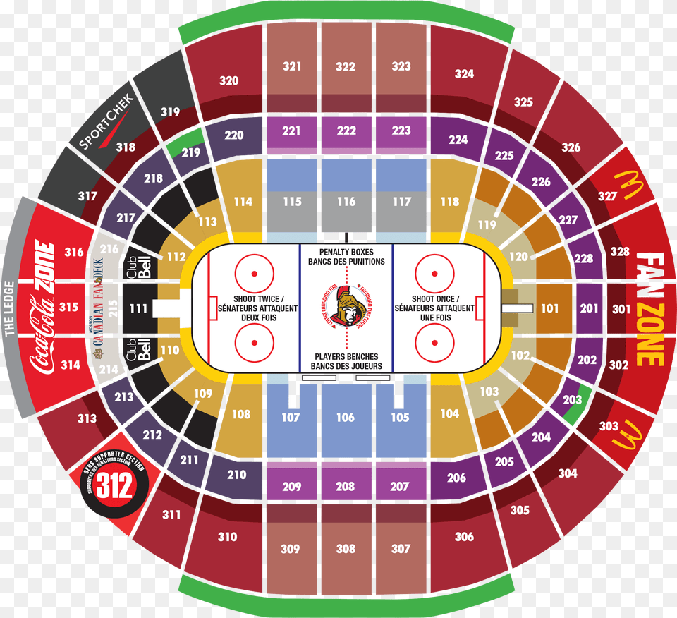 Top 5 Reasons To Become A Season Seat Member Canadian Tire Centre Map, Dynamite, Weapon, Person Free Png Download