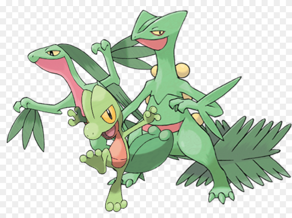 Top 6 Grass Starters In Pokmon Pokemon Sceptile, Animal, Dinosaur, Reptile, Face Png Image