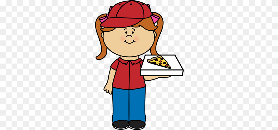 Top 61 Pizza Clip Art Pizza Girl Clip Art, Baby, Person, Hat, Clothing Png Image