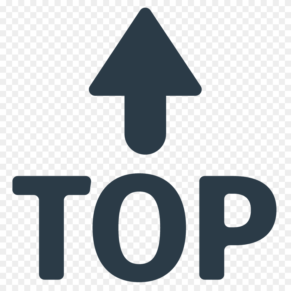 Top Arrow Emoji Clipart, Sign, Symbol, Road Sign Free Png