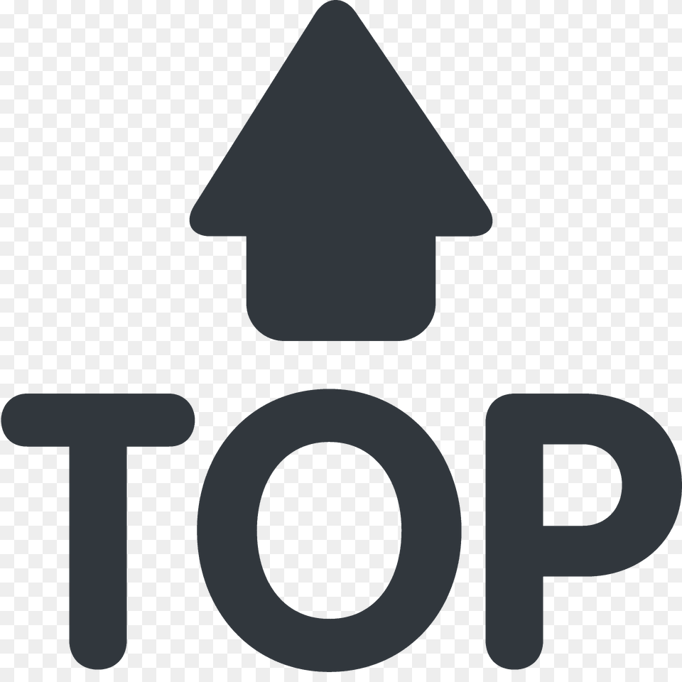 Top Arrow Emoji Clipart, Symbol, Sign Free Transparent Png