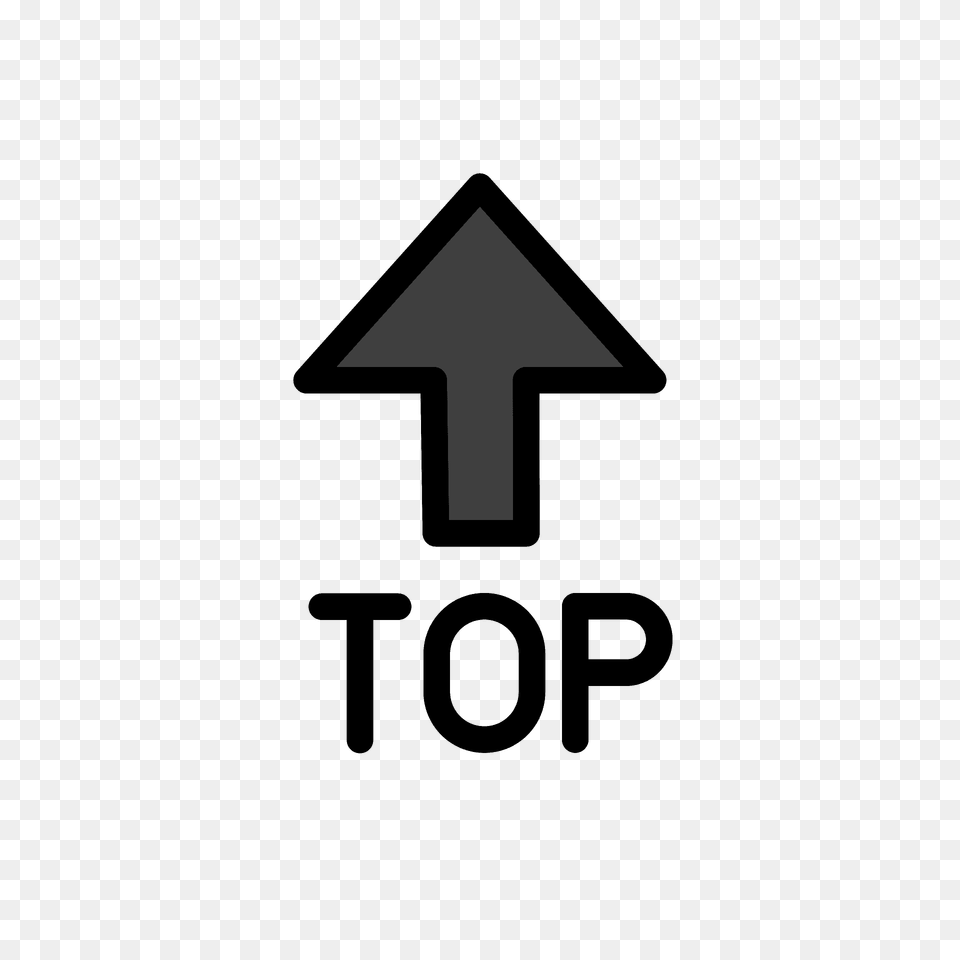 Top Arrow Emoji Clipart, Sign, Symbol, Number, Text Free Transparent Png