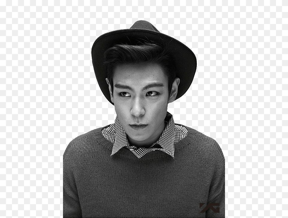 Top Bigbang Bigbang Bigbang T Top Big Bang With Hat, Sun Hat, Clothing, Face, Head Free Png Download