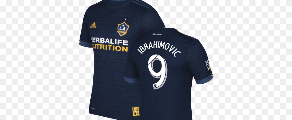 Top Border Fade Background La Galaxy Ibrahimovic Jersey, Clothing, Shirt, T-shirt Free Png Download