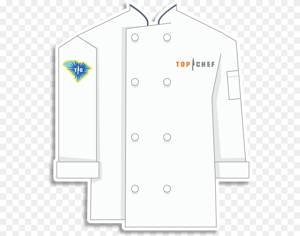 Top Chef Stats Long Sleeve, Clothing, Coat, Lab Coat, Long Sleeve Png