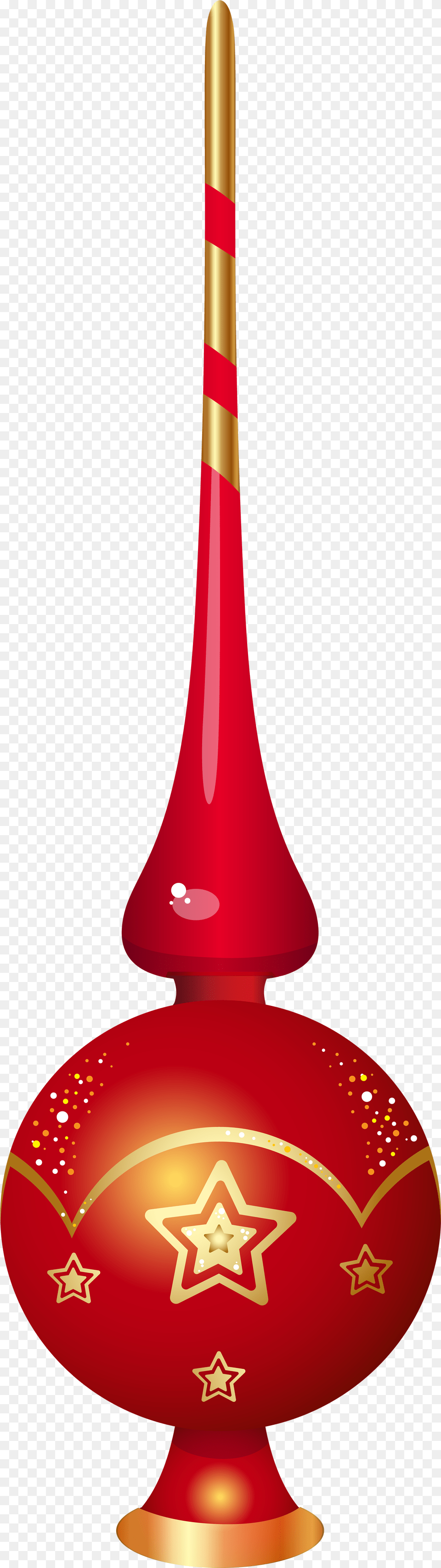 Top Clipart Red Christmas Tree Top, Lamp Free Png Download