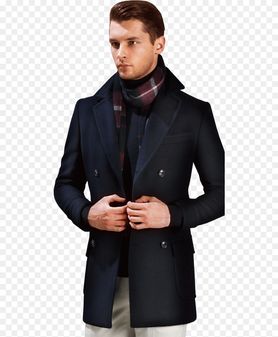 Top Coat Striped Tie Interview, Blazer, Clothing, Overcoat, Jacket Free Png Download