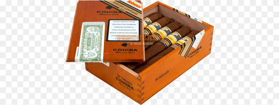 Top Cuban Cigars Certified Made In Cuba Cohiba Esplendidos 10 Pack, Box Free Transparent Png