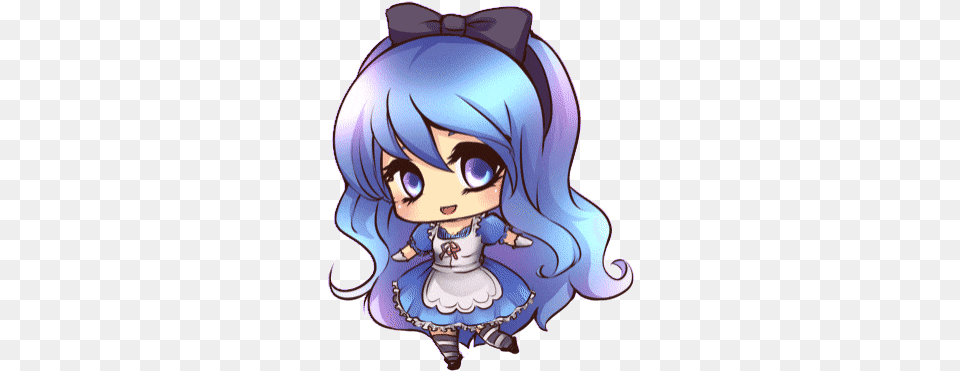 Top Fairy Tail Stickers For Android U0026 Ios Gfycat Anime Blue Chibi Girl, Book, Comics, Publication, Baby Png Image