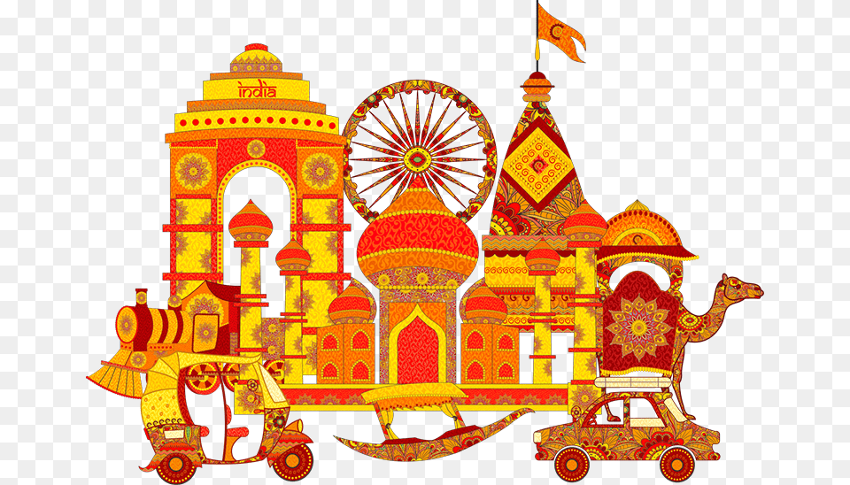 Top Five Best Wedding Planners In India Wedding Indian Elephant Clipart, Architecture, Building, Machine, Wheel Png Image