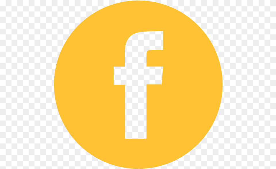 Top For Facebook Logo Icon Facebook Icon With Yellow Background, Sign, Symbol Png Image