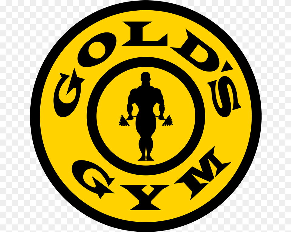 Top Gold Gym Logo Golds Gym, Adult, Male, Man, Person Png Image