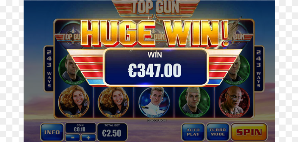 Top Gun, Slot, Gambling, Game, Person Png
