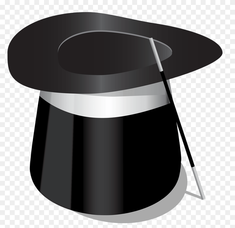Top Hat And Magic Wand Clipart, People, Person, Mailbox, Clothing Free Png