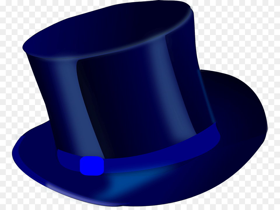 Top Hat Clipart Blue Top Hat, Clothing, Saucer Free Png Download