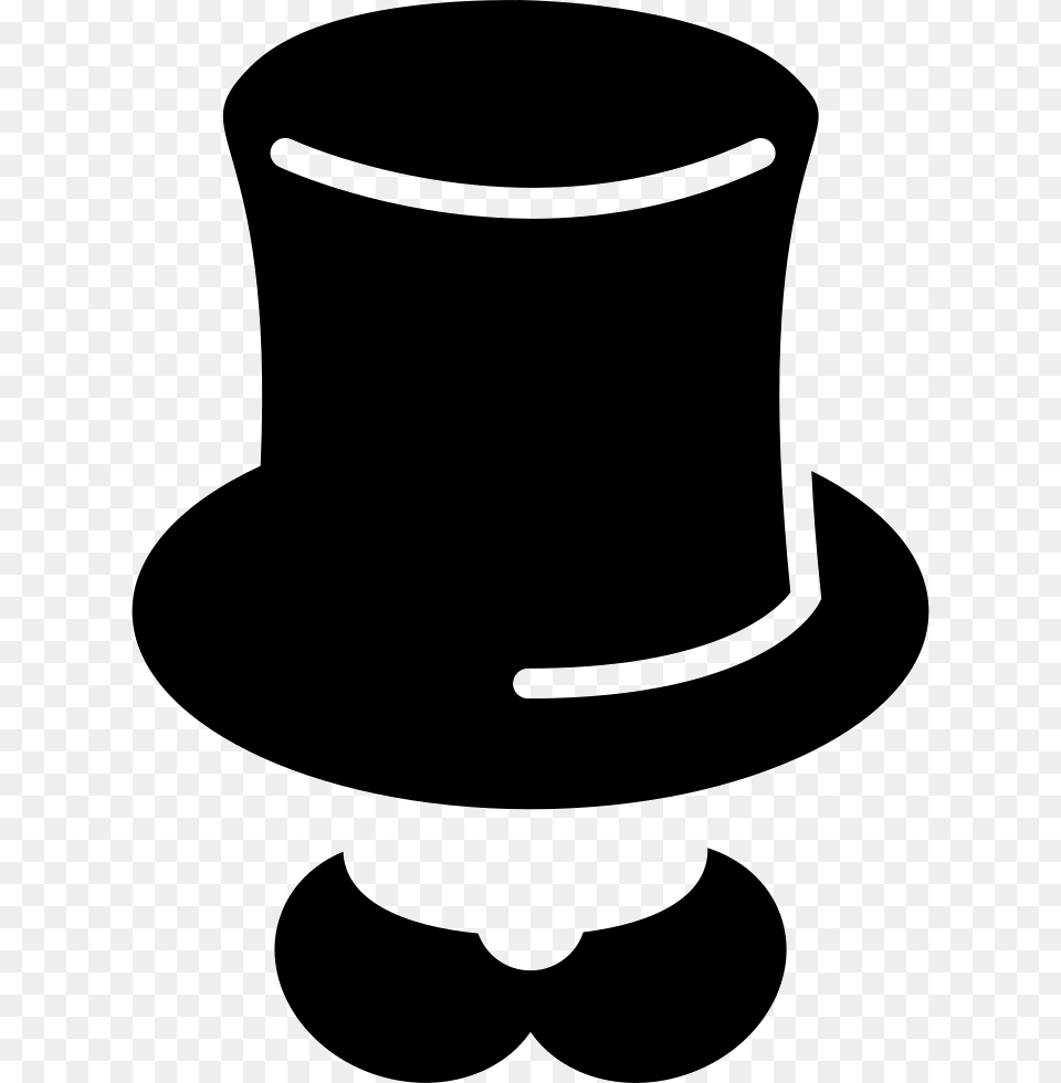 Top Hat Icon Clothing, Stencil, Smoke Pipe Free Png Download