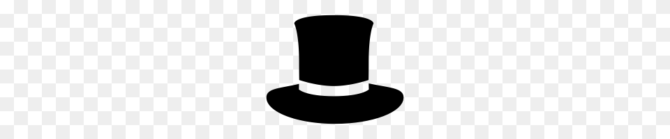 Top Hat Icons Noun Project, Gray Png Image