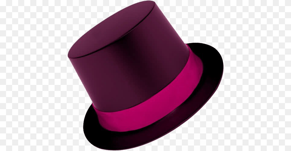 Top Hat Image Background Hat, Clothing, Purple Free Png Download