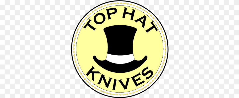 Top Hat Knives Solid, Logo, Badge, Symbol, Disk Free Transparent Png