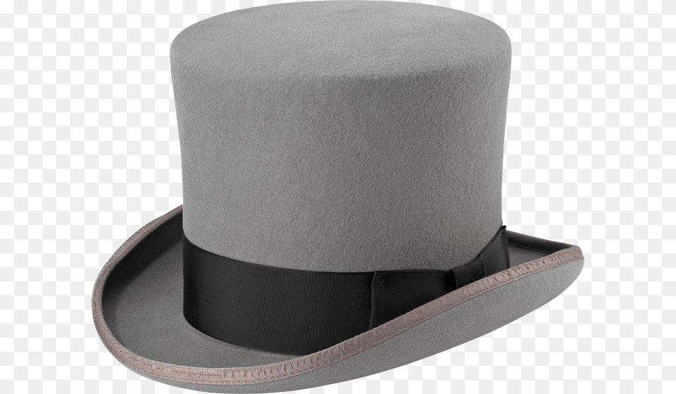 Top Hat Transparent Image Grey Black Top Hat, Clothing, Sun Hat Free Png Download