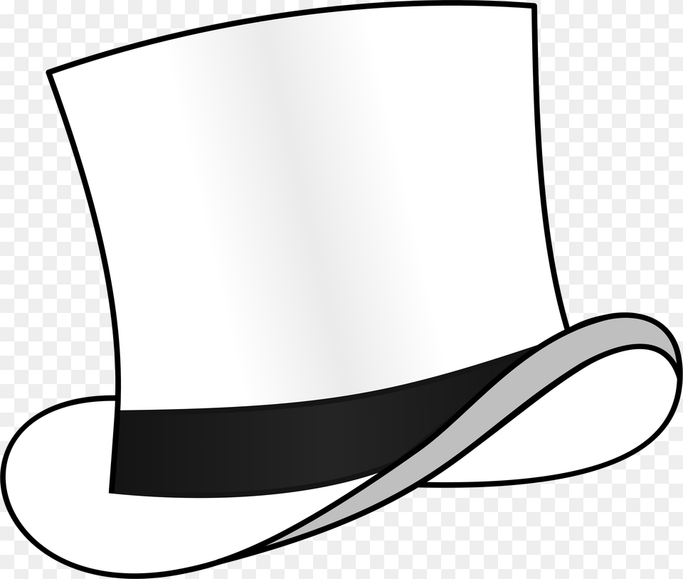 Top Hats Drawing At Getdrawings Hat Clipart Black And White, Clothing, Cowboy Hat Png Image