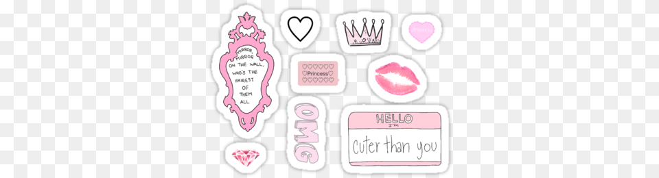 Top Images For Girly Tumblr Stickers On Picsunday Redbubble I Am Such A Queen Unisex T Shirts, Cosmetics, Lipstick, Sticker, Text Free Png Download