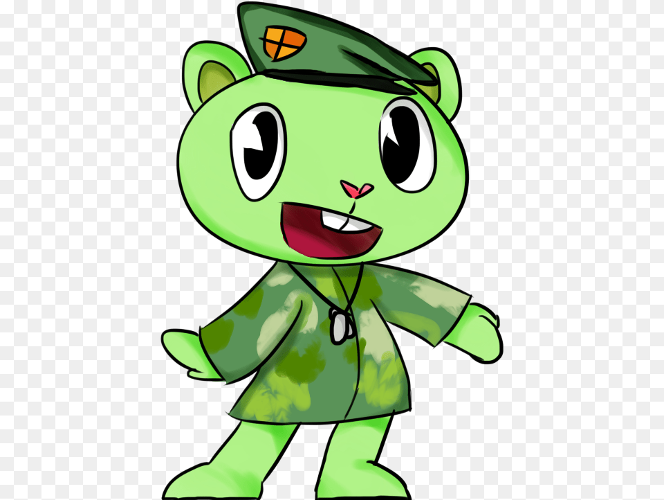 Top Images For Happy Tree Friends Mii On Picsunday Happy Tree Friends, Elf, Green, Cartoon, Baby Free Png