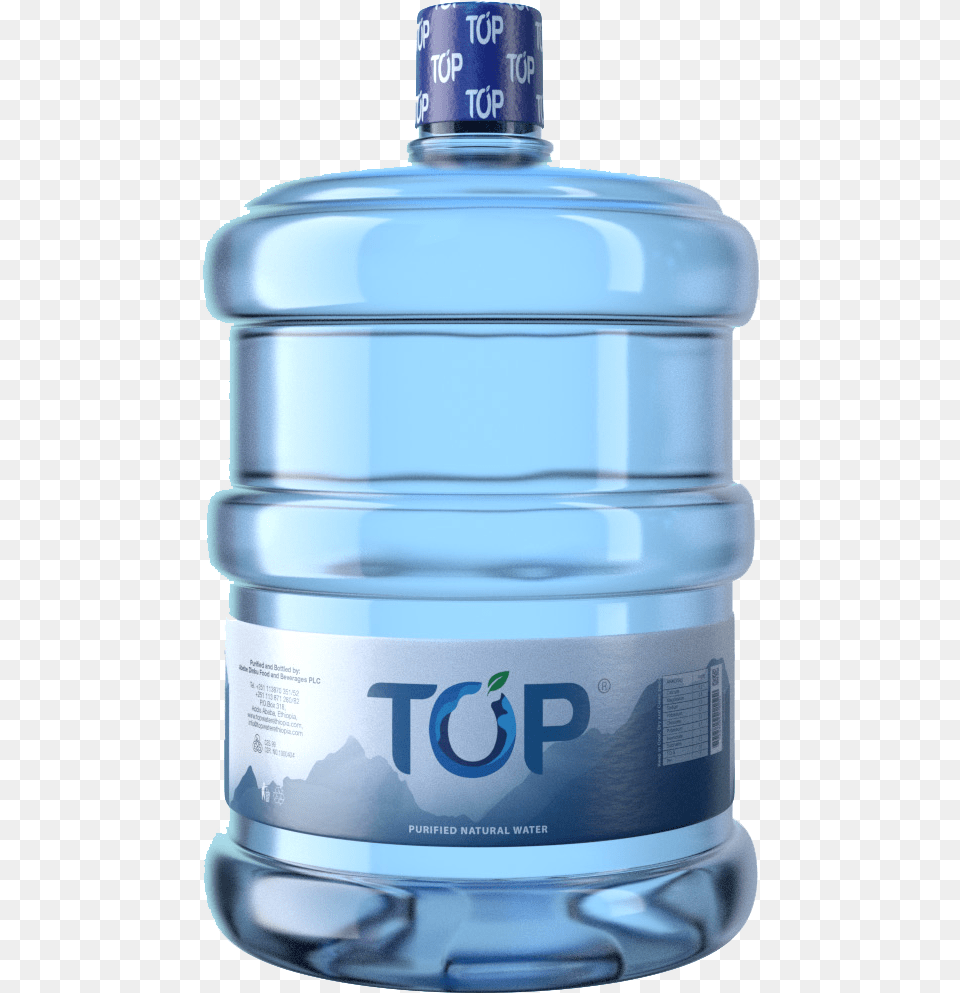 Top Jar Bottled Water In Ethiopia, Beverage, Bottle, Mineral Water, Water Bottle Free Png