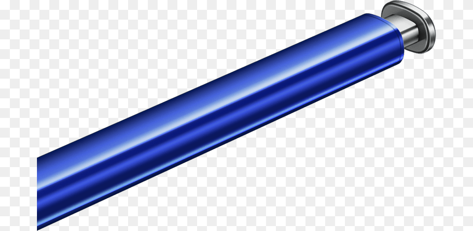Top Part Of Blue S Pen And Lower Part Of Black S Pen Cylinder, Light, Sword, Weapon, Handle Png