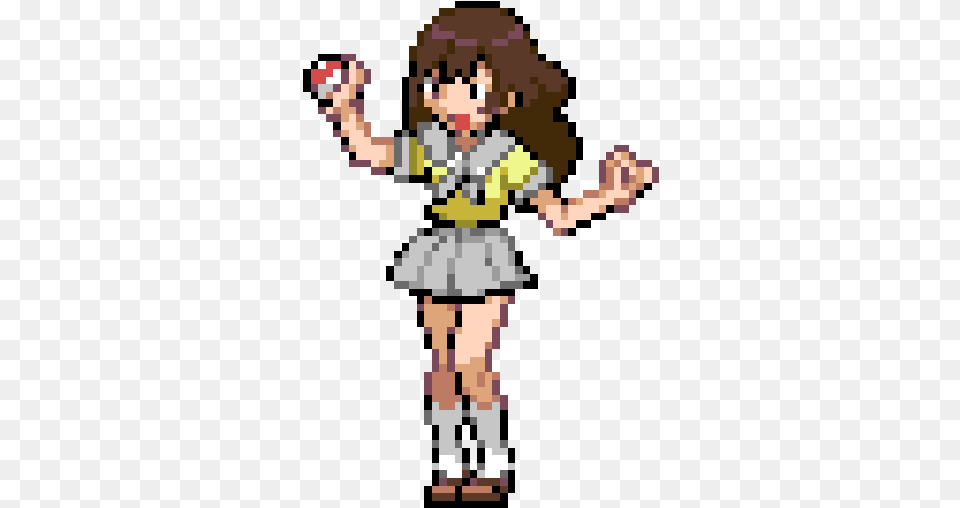 Top Pixel Art Or Something Stickers For Android U0026 Ios Gfycat Pokemon Girl Pixel Art, Person Free Png Download