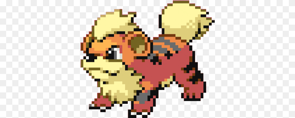Top Pokemon Sprite Stickers For Android Growlithe Pixel Art Free Transparent Png