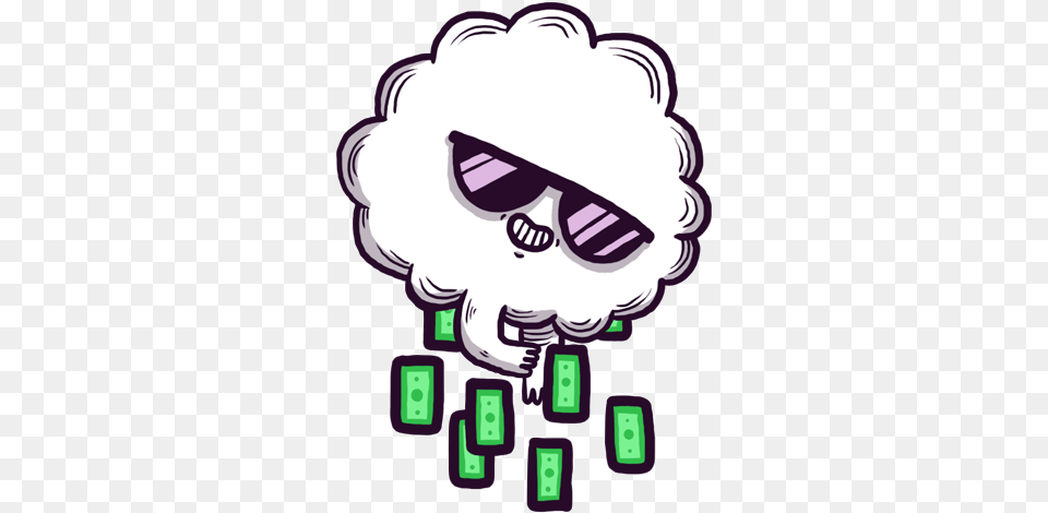Top Raining Money Stickers For Android Cloud Raining Money Gif, Baby, Person, Art, Electronics Png Image