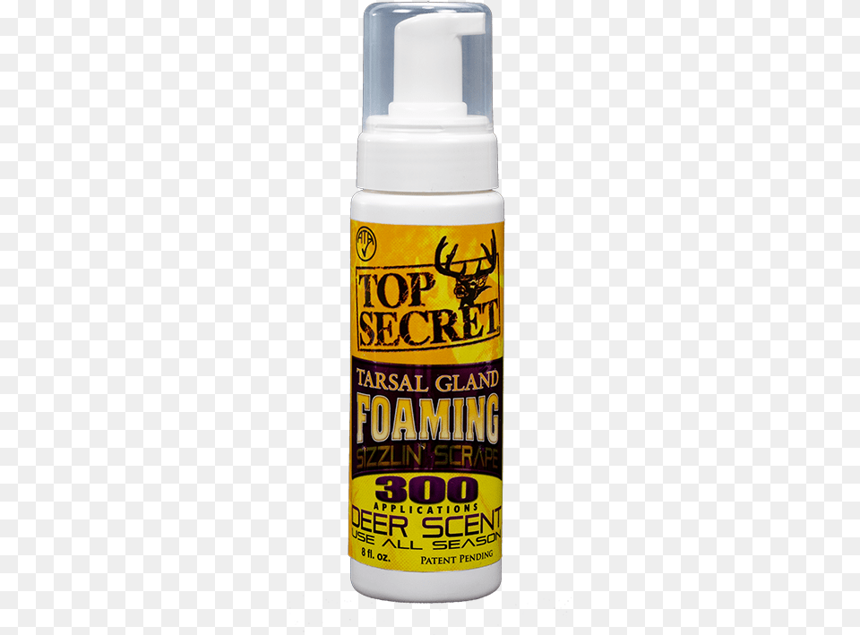 Top Secret Deer Scents Tarsal Gland Foaming Bottle, Cosmetics, Tin, Shaker Free Png Download
