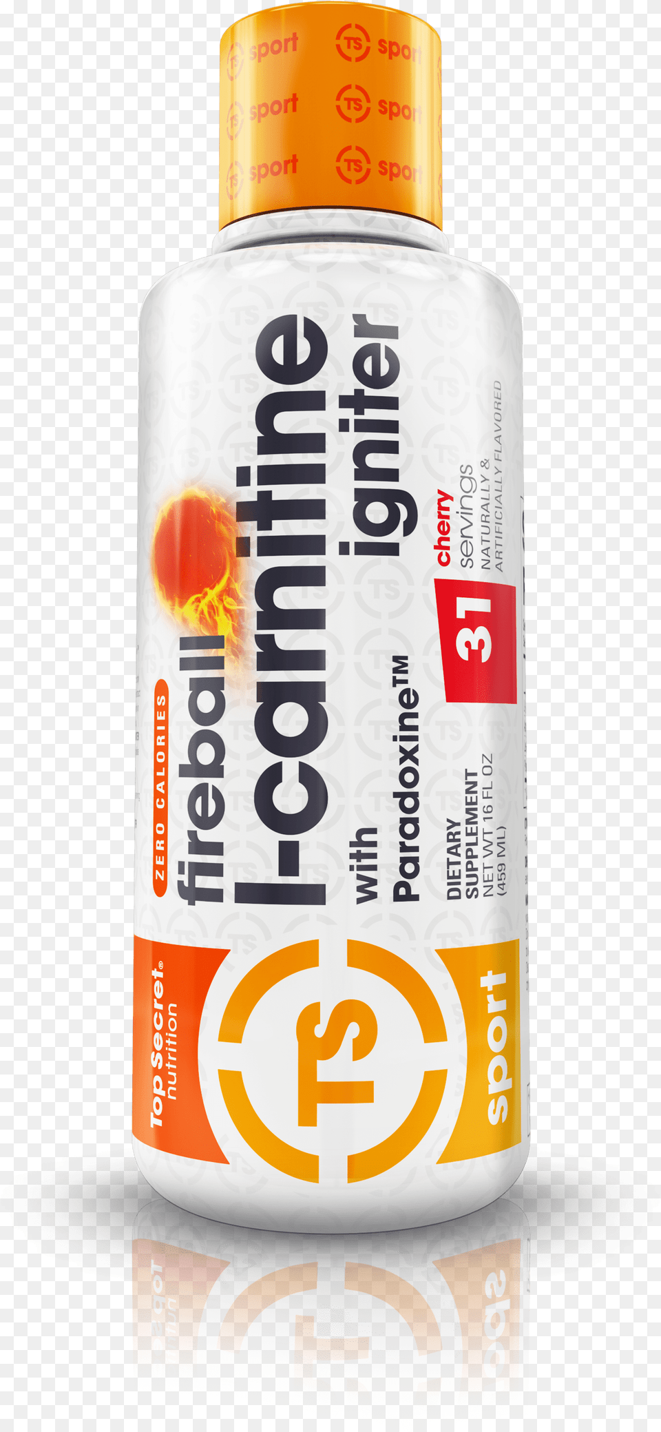 Top Secret Nutricin L Carnitine Fireball, Bottle, Cosmetics, Sunscreen, Food Free Png Download