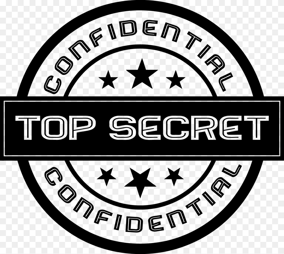 Top Secret Stamp Black, Logo, Symbol, Scoreboard Free Transparent Png