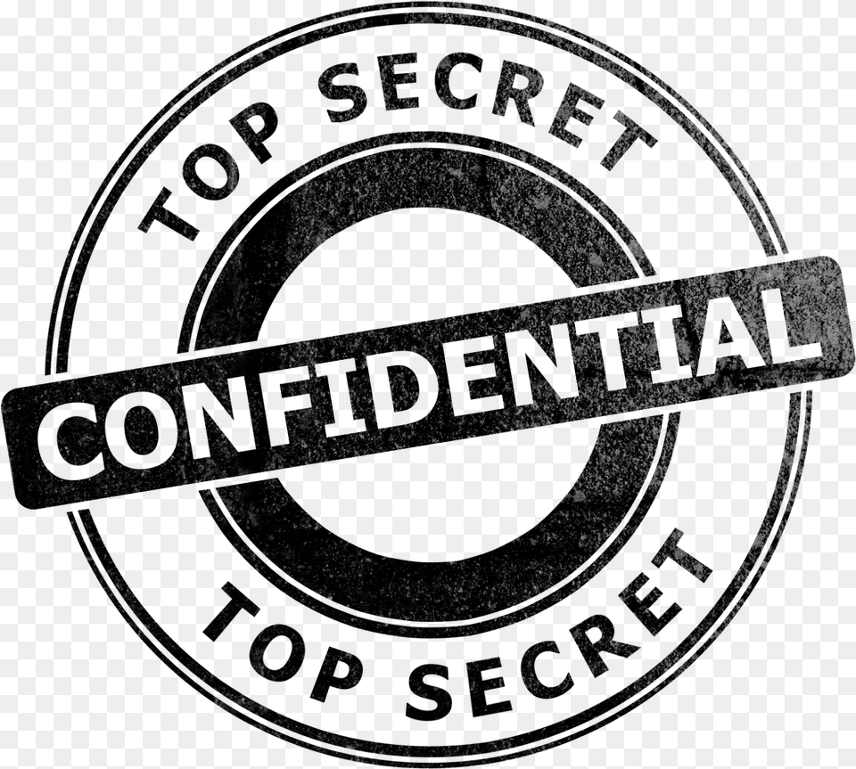 Top Secret Stamp Download Circle, Gray Free Transparent Png