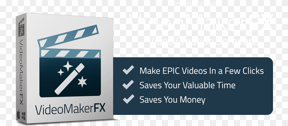 Top Seller Videomakerfx Video Creation Software By Video Maker Fx Download, Text, Clapperboard Png