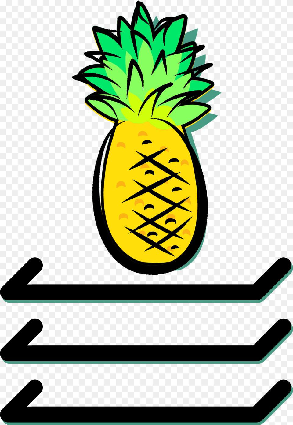 Top Shelf Pineapple, Food, Fruit, Plant, Produce Png