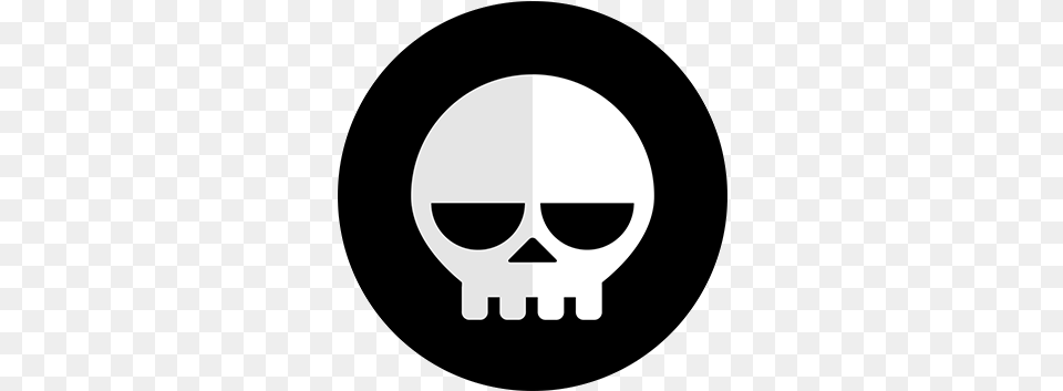 Top Skeleton Head Stickers For Android U0026 Ios Gfycat Instagram Icon Round Grey, Stencil, Ammunition, Grenade, Weapon Free Png Download