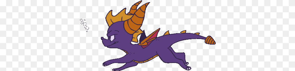 Top Spyro Dragon Stickers For Android Spyro Running, Animal, Fish, Sea Life, Shark Free Png