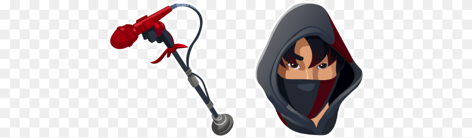 Top Ten Ikonik Skin Transparent Fictional Character, Clothing, Electrical Device, Microphone, Hood Free Png