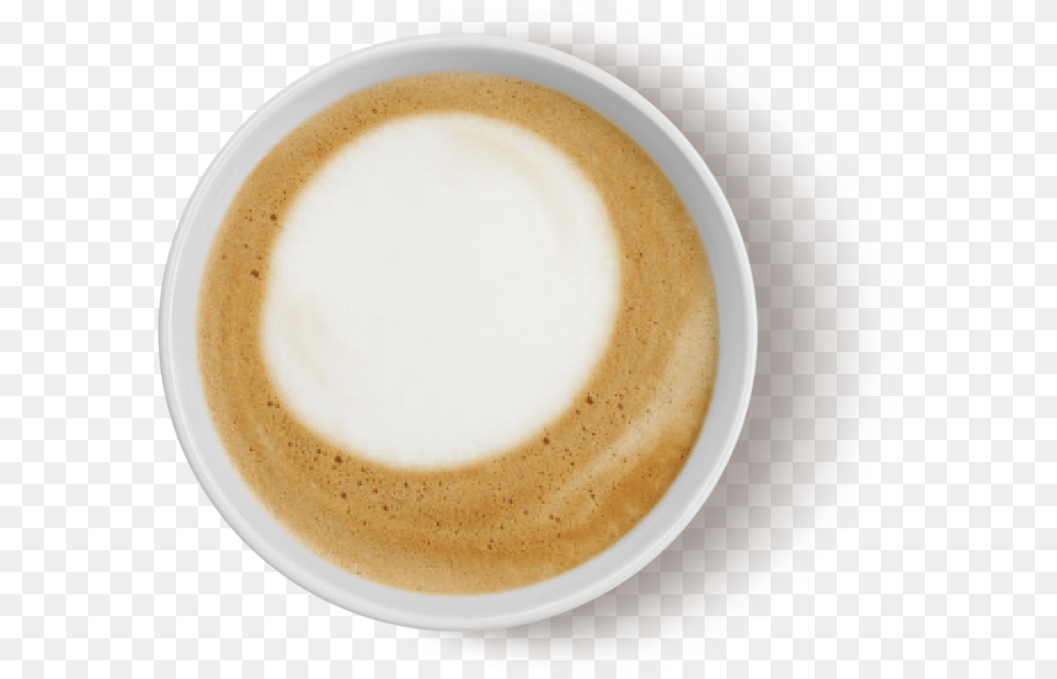 Top View Cappuccino Cappuccino Coffee Top, Beverage, Coffee Cup, Cup, Latte Png Image