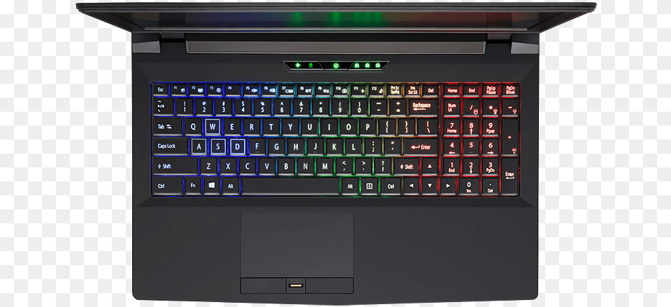 Top View Eurocom Sky X4e2 Keyboard, Computer, Computer Hardware, Computer Keyboard, Electronics Free Png Download