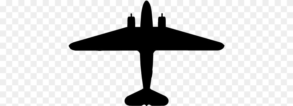 Top View Wingspan Vietnam War Plane Silhouette, Aircraft, Transportation, Vehicle, Airplane Png